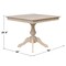 International Concepts 36 in. x 36 in. Square Top Pedestal Table - 29.9 in.H K-3636TP-11B - alternate 2